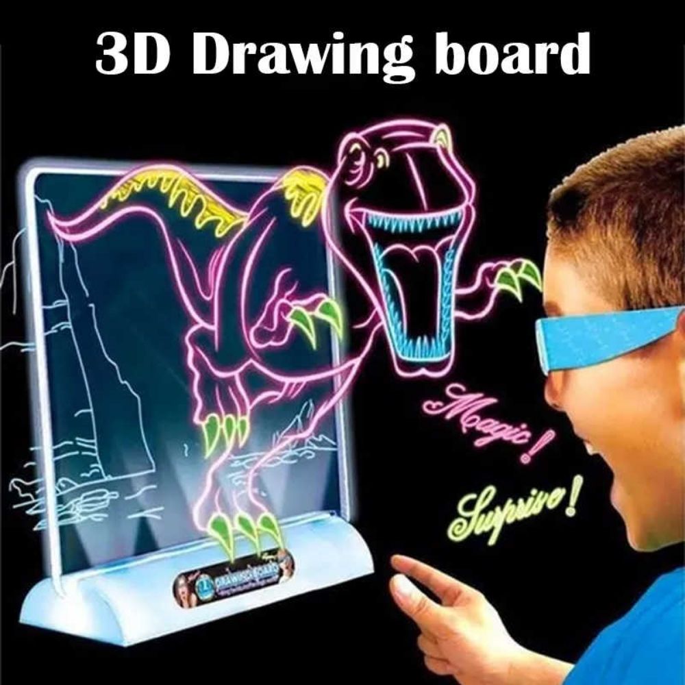 Tablero Dibujo Led Efecto 3D con Luz Mágico